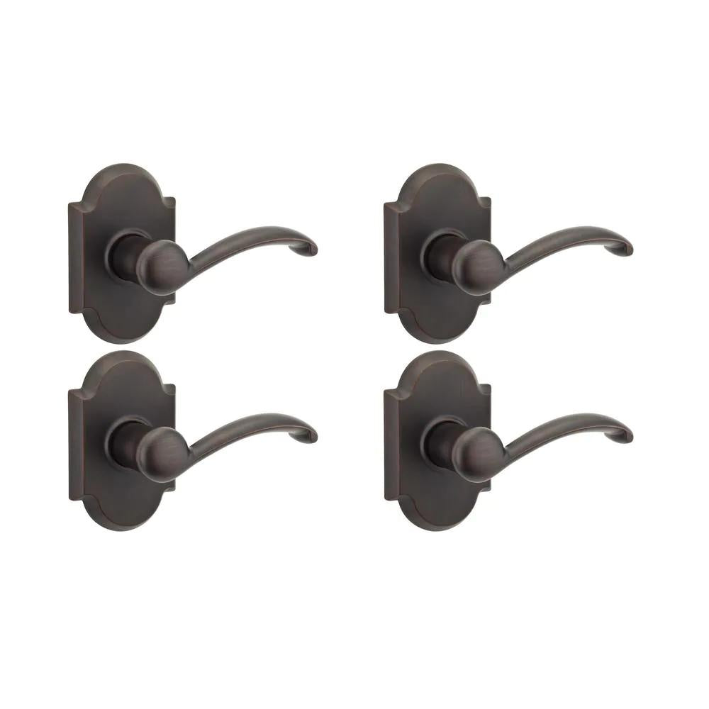 Austin Venetian Bronze PassaHall/Closet Door Lever (4-Pack)