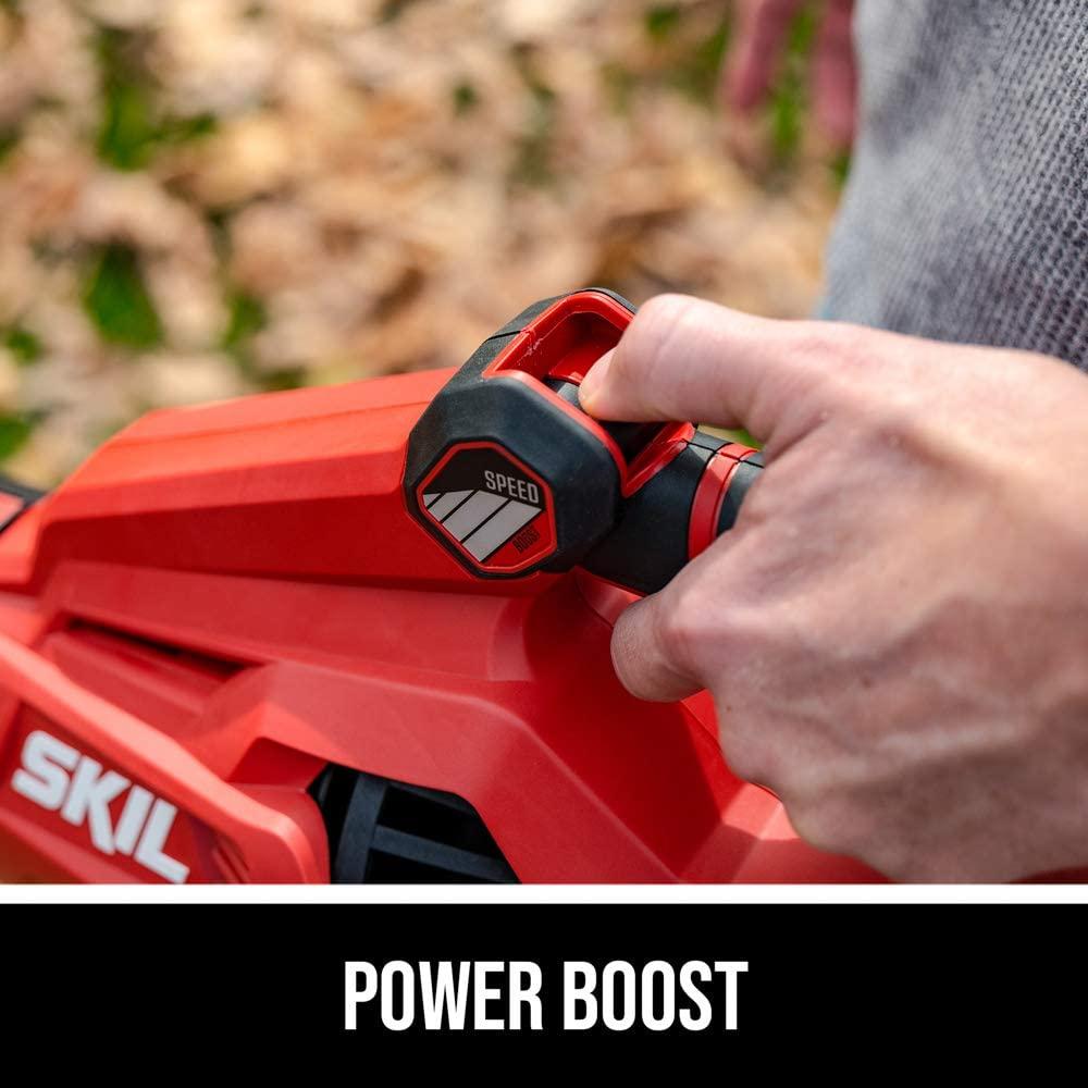 SKIL CB7478-10 PWR CORE 40 Brushless 40V Cordless 14'' String Trimmer and Blower Combo Kit Includes 2.5Ah Battery and Auto PWR Jump Charger