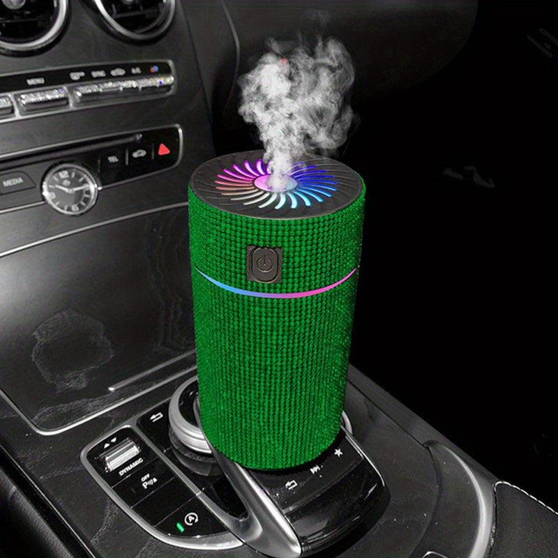 Elevate Your Car's Ambience with this Luxurious Rhinestone Humidifier &amp; Air Purifier!