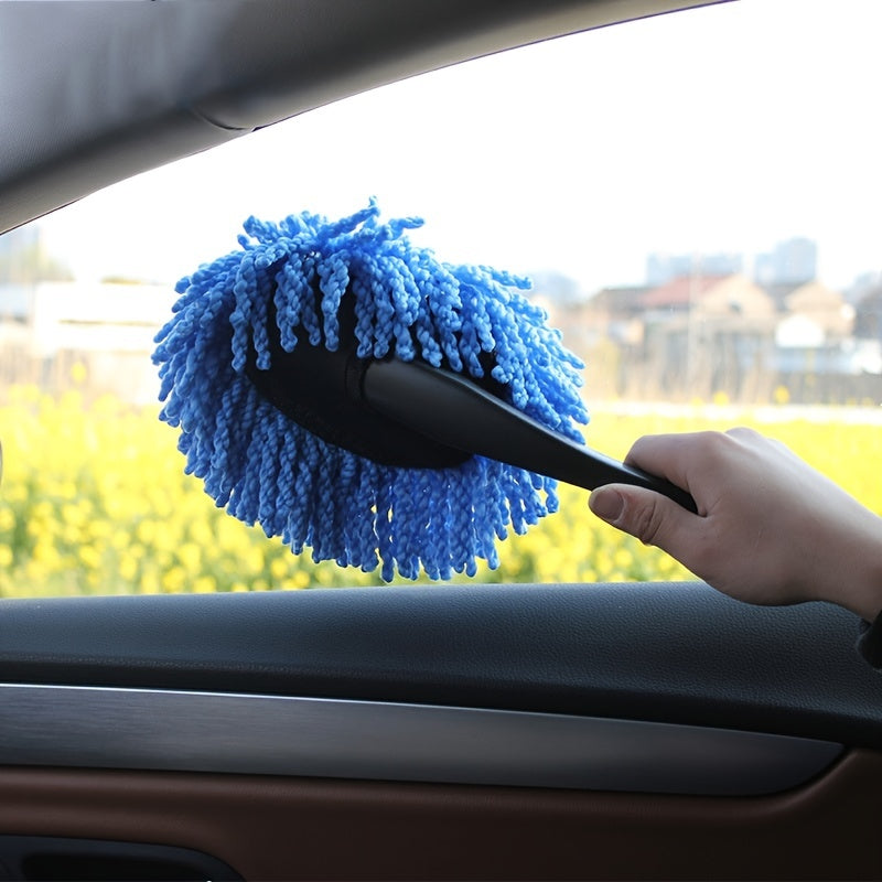 Car Dust Removal Made Easy - Small Duster Wipe, Soft Brush Cleaning Brush, Mini Bristle Brush &amp; Nanofiber Car Interior Accessories