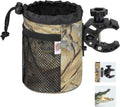 kemimoto Walker Cup Holder, Oxford Fabric Motorcycle Drink Holder with 0.6"-1.5" Alligator Clamp, Universal Water Bottle Holder for Motorcycle, ATV, Scooter, Boat, Kayak, Bike, Walker,Yellow Camo
