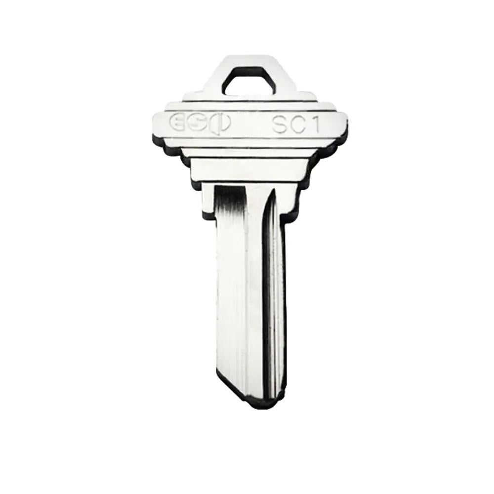 Steel Grade 2 Entry Door Knob with 12 SC1 Keys (6-Pack, Keyed Alike)