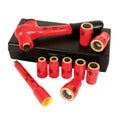 Wiha 31590 Drive Socket Set, Metric, 3/8-Inch, 1000 Volt, 10 Piece