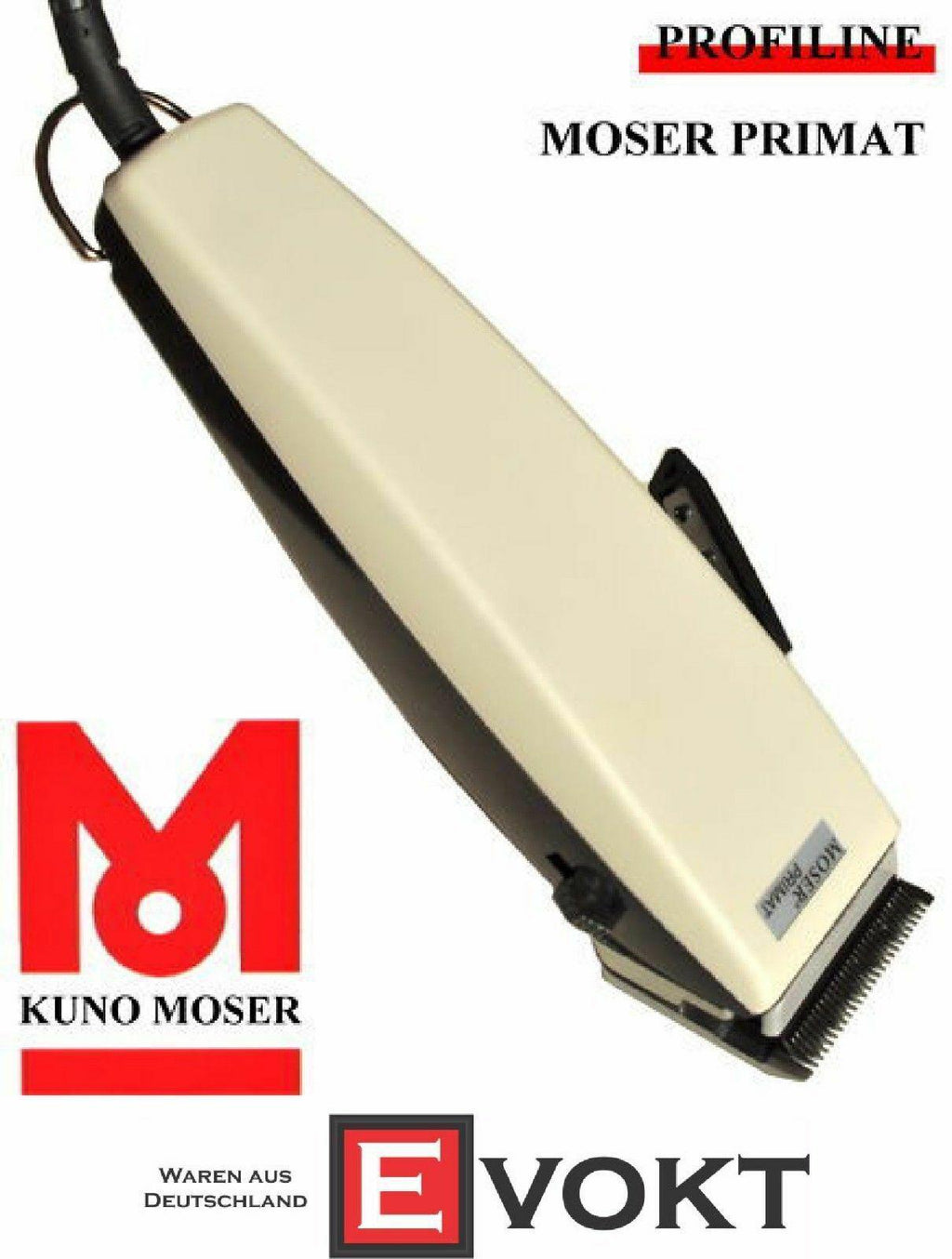 Moser Primat Professional ium Hair Clipper White  GENUINE NEW