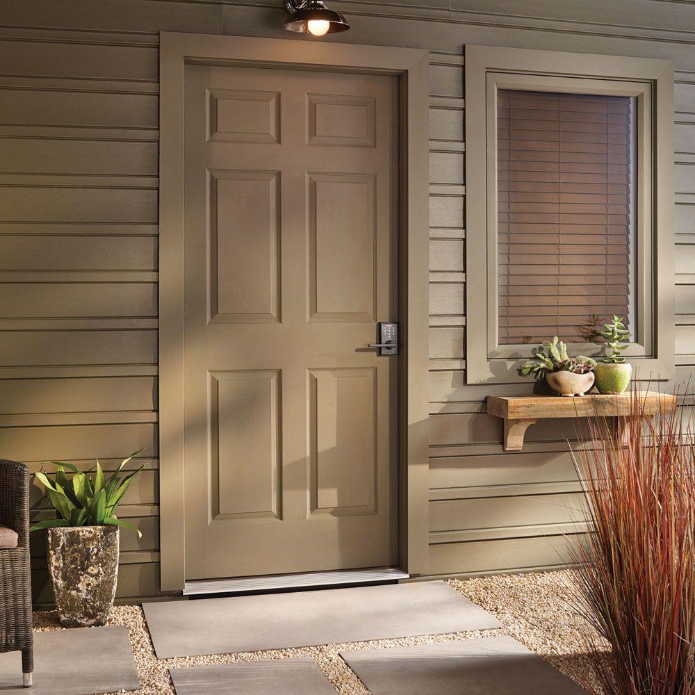 Century Matte Black Electronic Door Lock with Latitude Door Lever