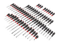 TEKTON High-Torque Chrome/Black Oxide Blade Screwdriver &amp; Nut Driver Set, 63-Piece (Phillips, Slotted, Torx, Square, Hex, Nut) | DRV49004