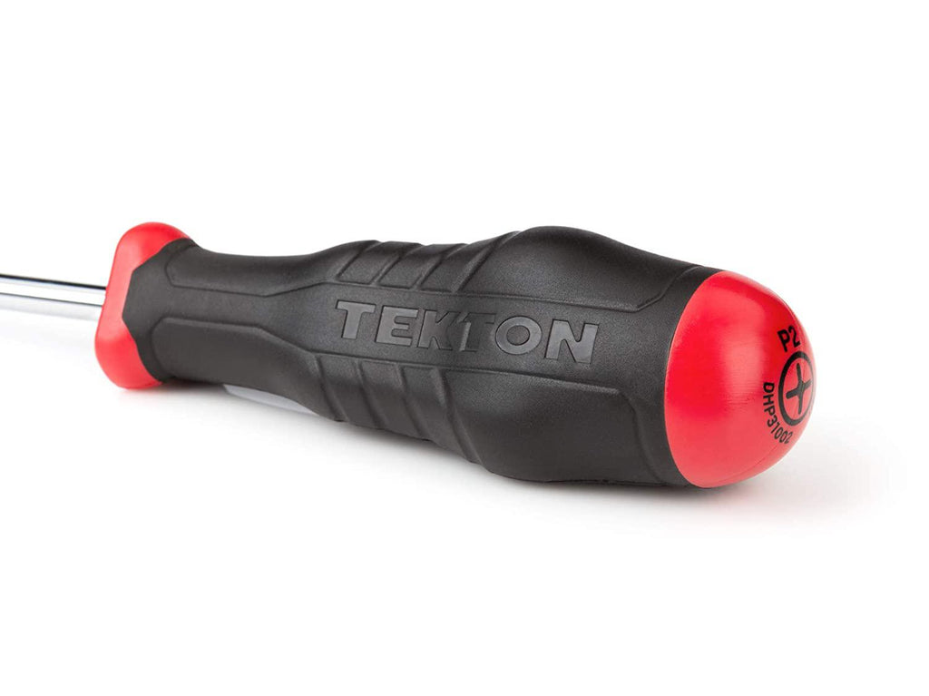 TEKTON High-Torque Chrome/Black Oxide Blade Screwdriver &amp; Nut Driver Set, 63-Piece (Phillips, Slotted, Torx, Square, Hex, Nut) | DRV49004