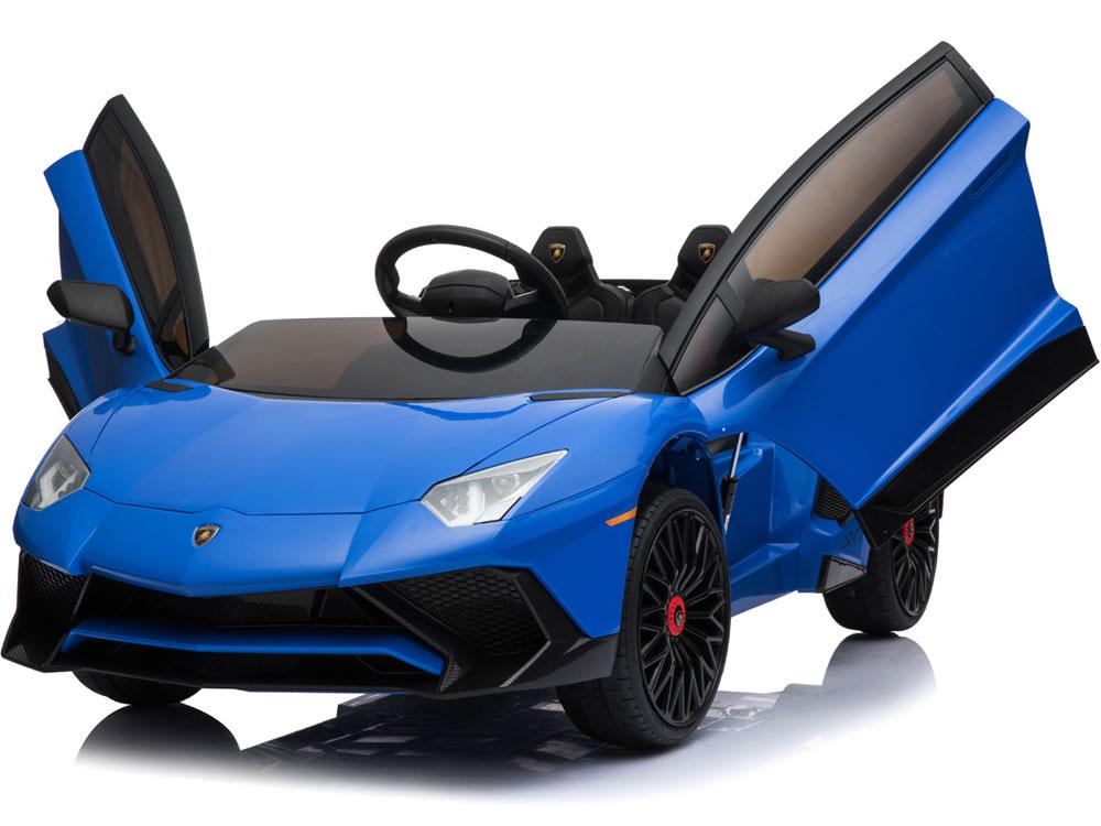 Mini Moto Lamborghini 12v Blue (includes RC Control), Kids Electric Ride On Car and Remote Control - Blue