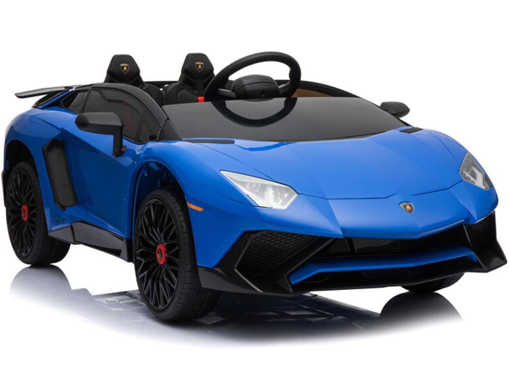 Mini Moto Lamborghini 12v Blue (includes RC Control), Kids Electric Ride On Car and Remote Control - Blue