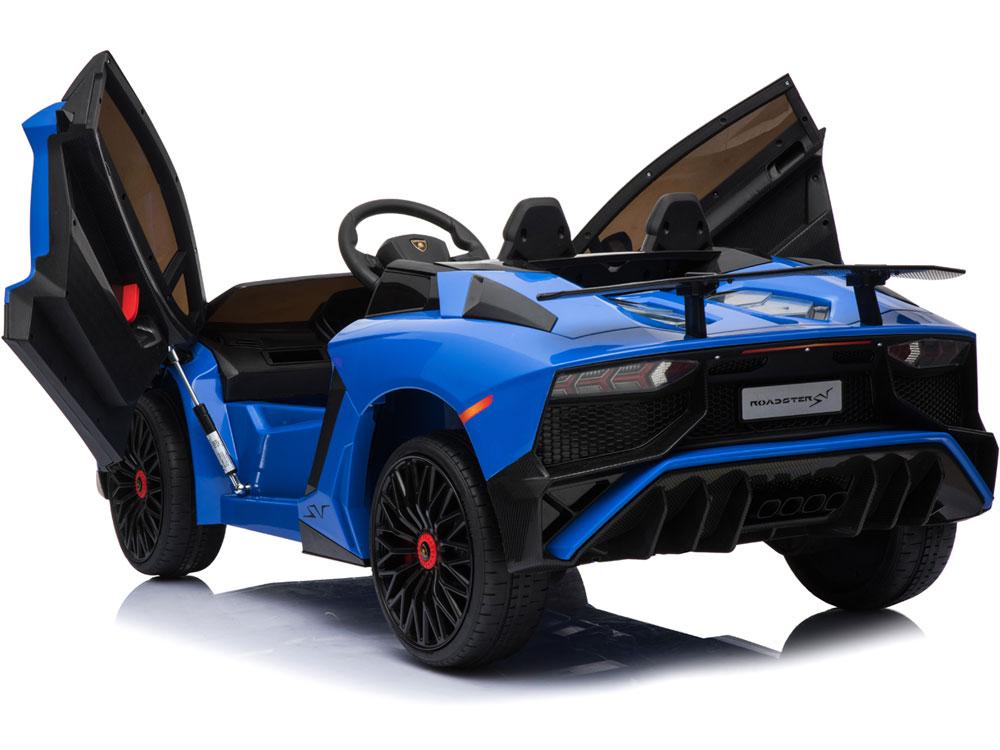 Mini Moto Lamborghini 12v Blue (includes RC Control), Kids Electric Ride On Car and Remote Control - Blue