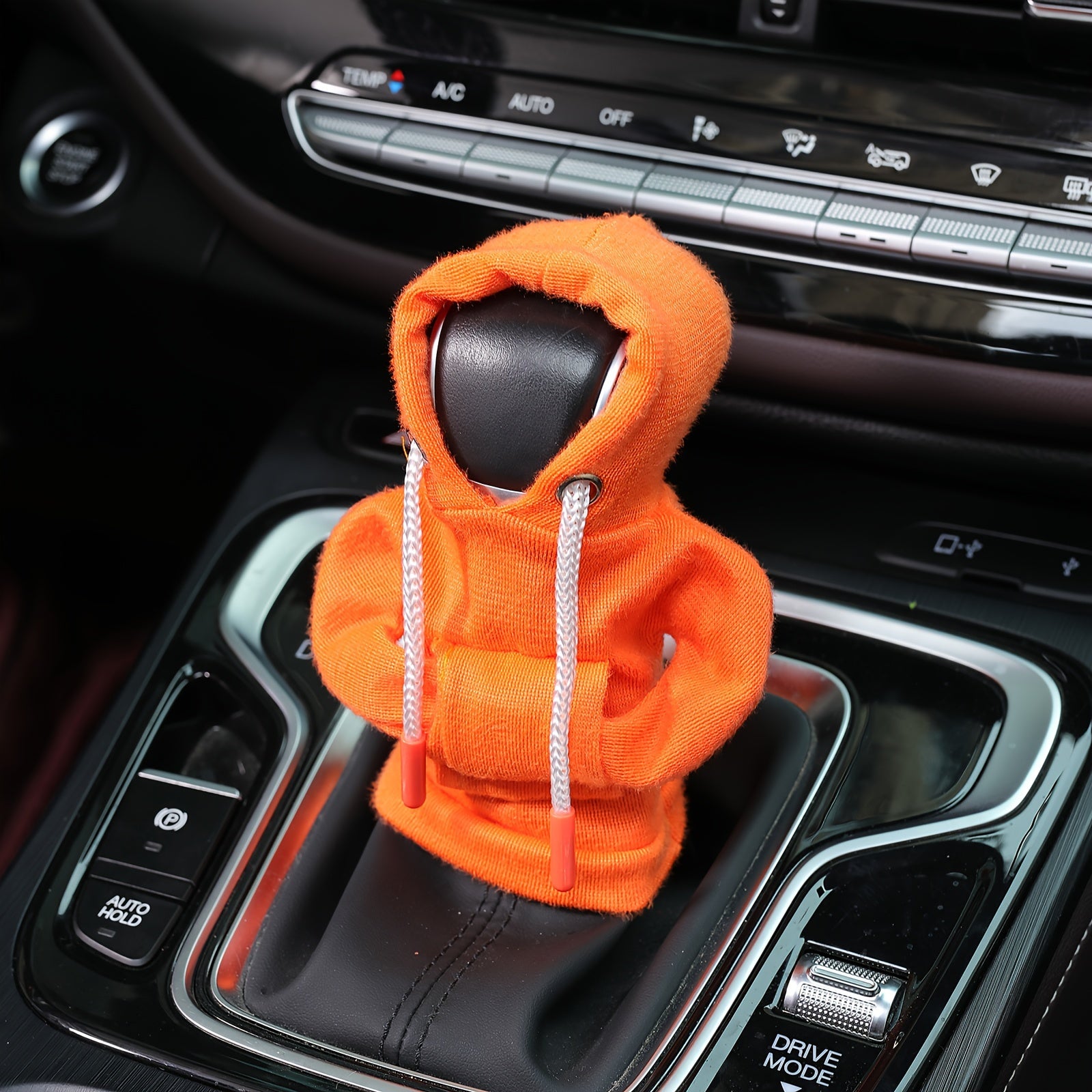 LarSize Universal Car Gear Shift Cover Hoodie, Fashionable Mini Hooded Sweatshirt For Auto Gear Stick Shifter Knob, Interior Accessories Decor
