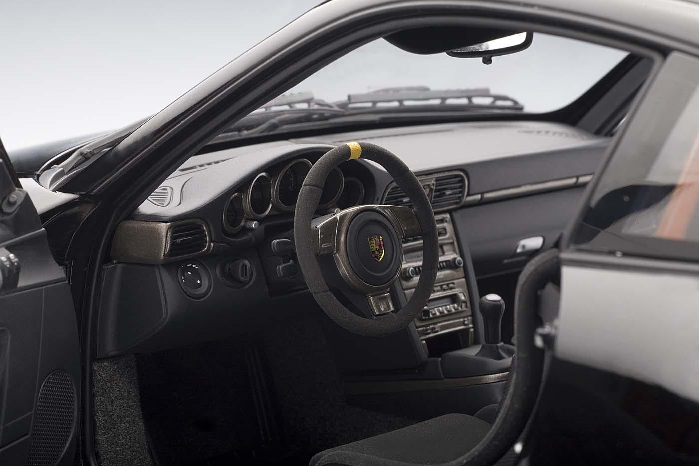 porsche 911 (997) gt3 rs black 1/12 diecast model car by autoart