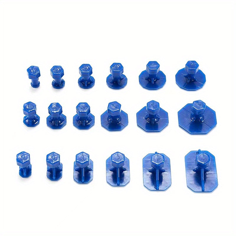 Car Dent Repair Puller, Car Repair Tools Kit With 18pcs Plastic Glue Tabs Metal T-Handle Dent Remover Universal For Car Accessories