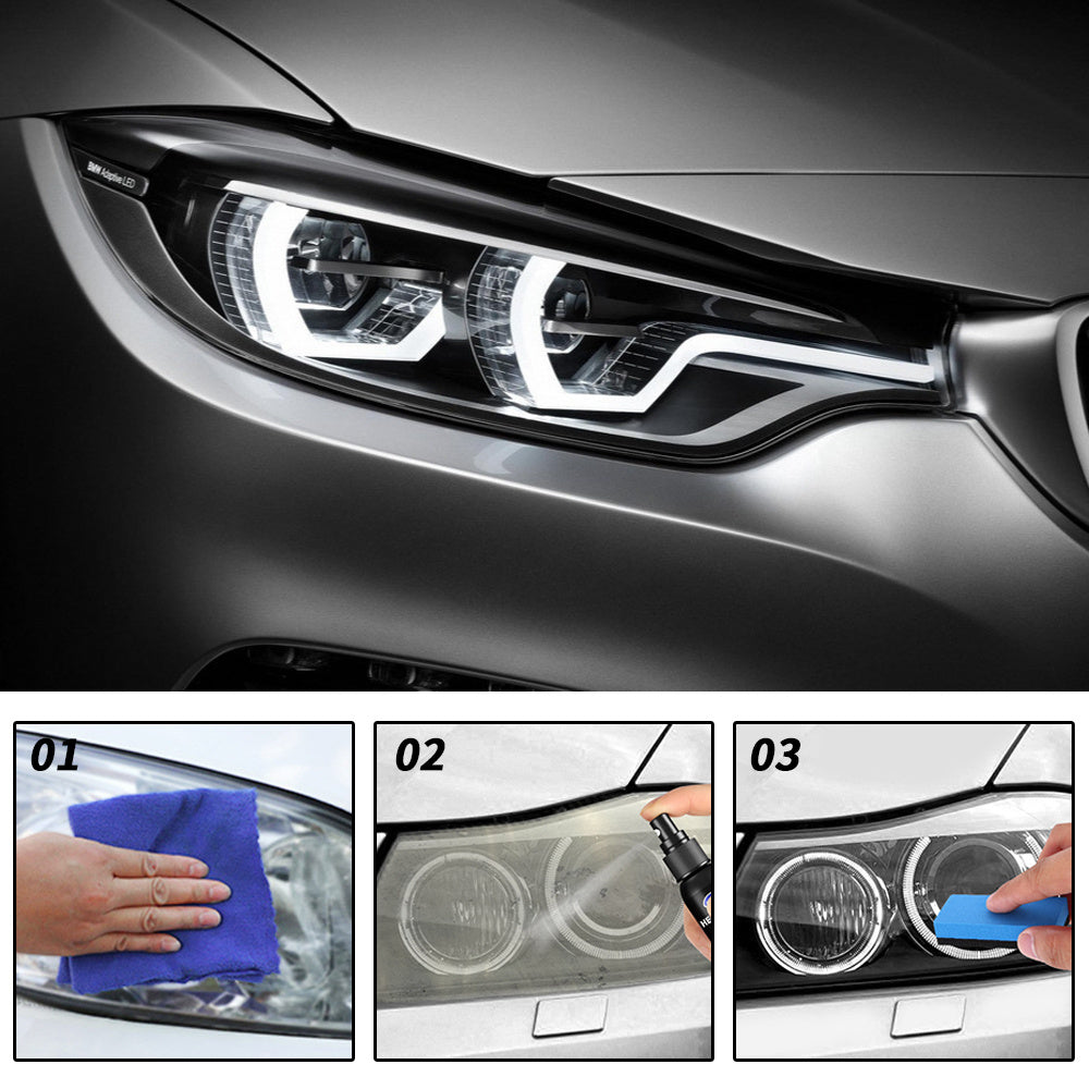 Car Headlight Polishing Agent, Scratch Remover Repair Fluid Headlight Renewal Polish And Maintenance Liquid Kit Auto Accessories