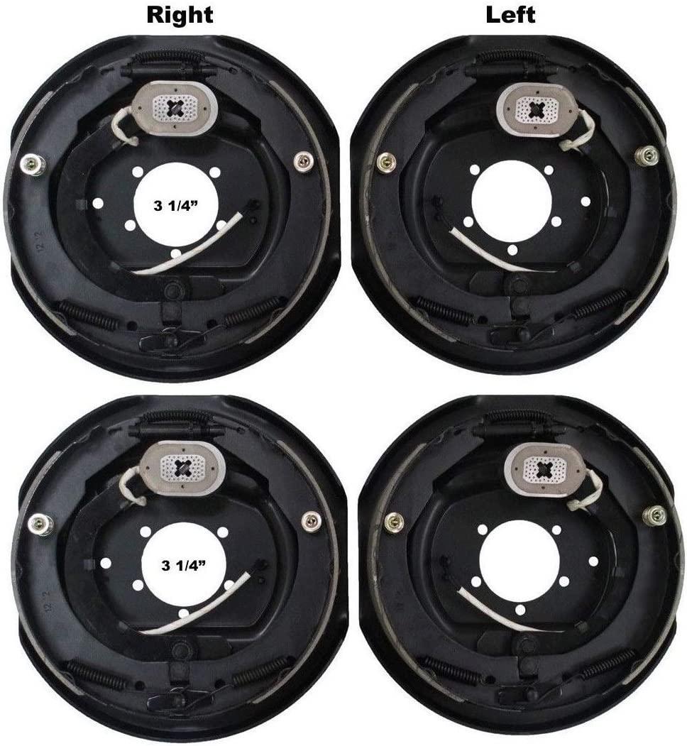 2 Sets 12x2 Electric Trailer Brake Assembly for 7000 lb Axle Trailers 12"x2"