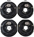 2 Sets 12x2 Electric Trailer Brake Assembly for 7000 lb Axle Trailers 12"x2"