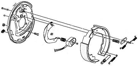 2 Sets 12x2 Electric Trailer Brake Assembly for 7000 lb Axle Trailers 12"x2"