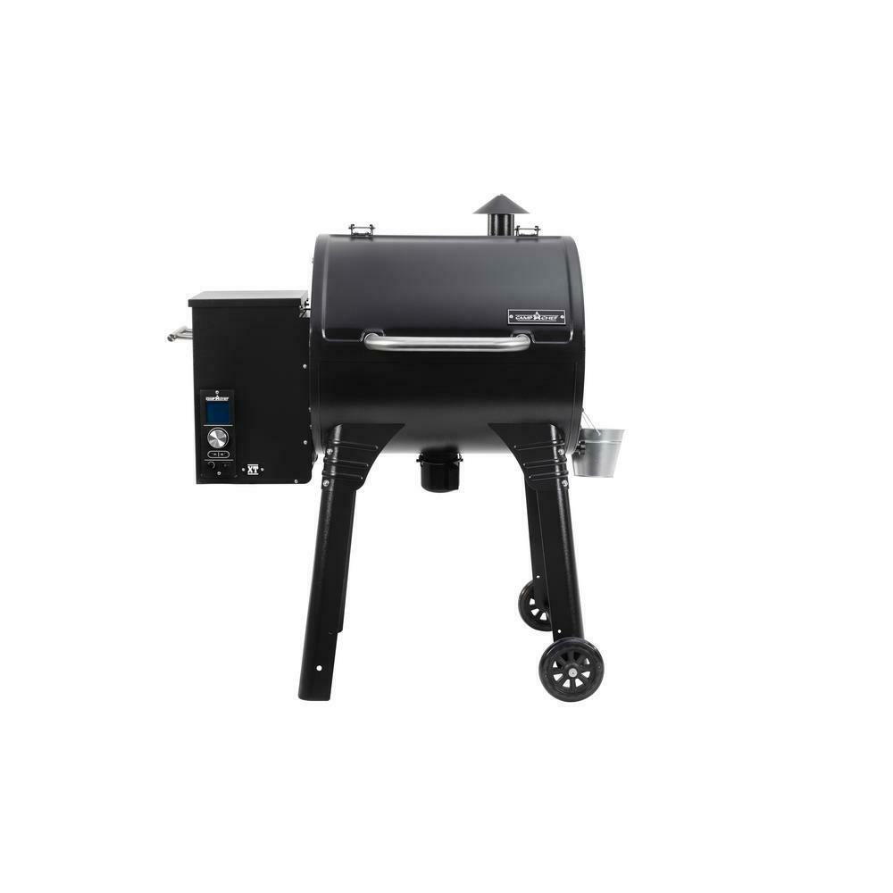 Pellet Grill Porcelain-Coated Steel Digital Temperature Black