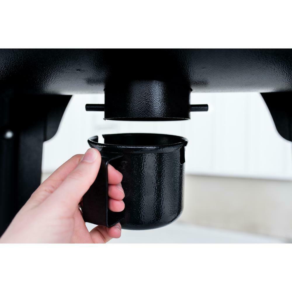 Pellet Grill Porcelain-Coated Steel Digital Temperature Black