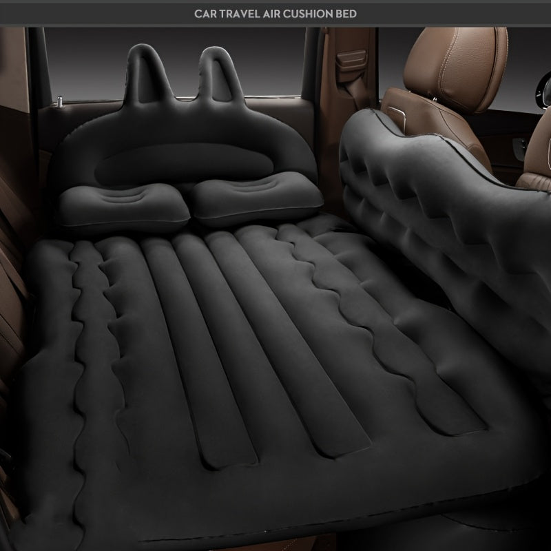 Travel in Comfort with this Inflatable Car Air Mattress - Perfect for Road Trips &amp; RVing!