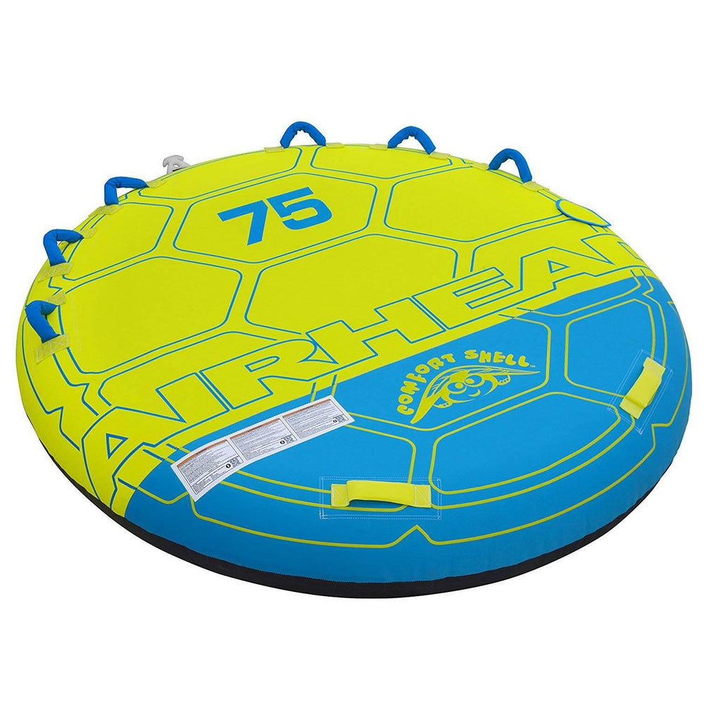 Airhead Comfort 75 In Deck Shell 3 Rider Inflatable Towable Water Tube (2 Pack)