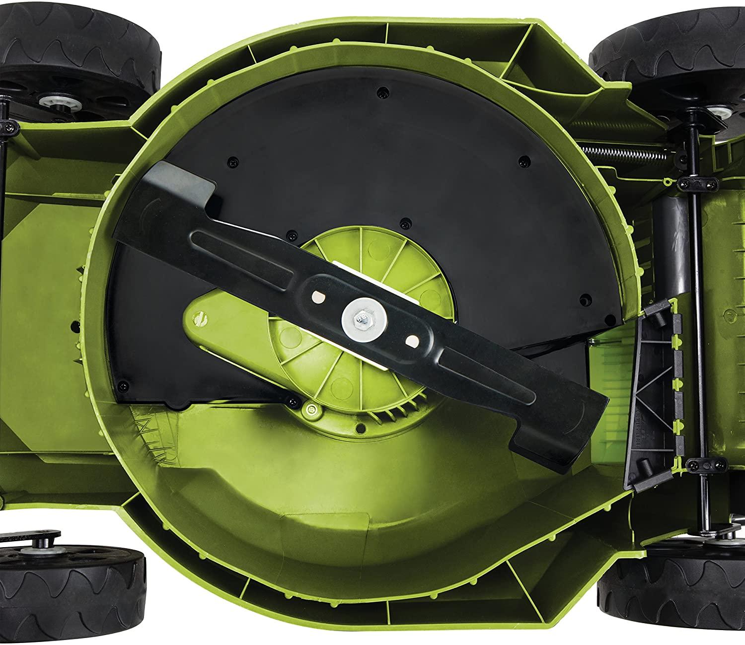 Sun Joe MJ402E 16-Inch 12-Amp Electric Lawn Mower + Mulcher, 6-Position Height Adjustment, 9.3-Gallon Detachable Grass Collection Bag