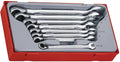 Teng Tools 8 Piece Metric 12 Point Ratcheting Combination Wrench Set (8-19mm) - TT6508R