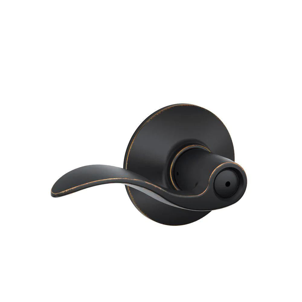 Accent Aged Bronze Privacy Bed/Bath Door Lever