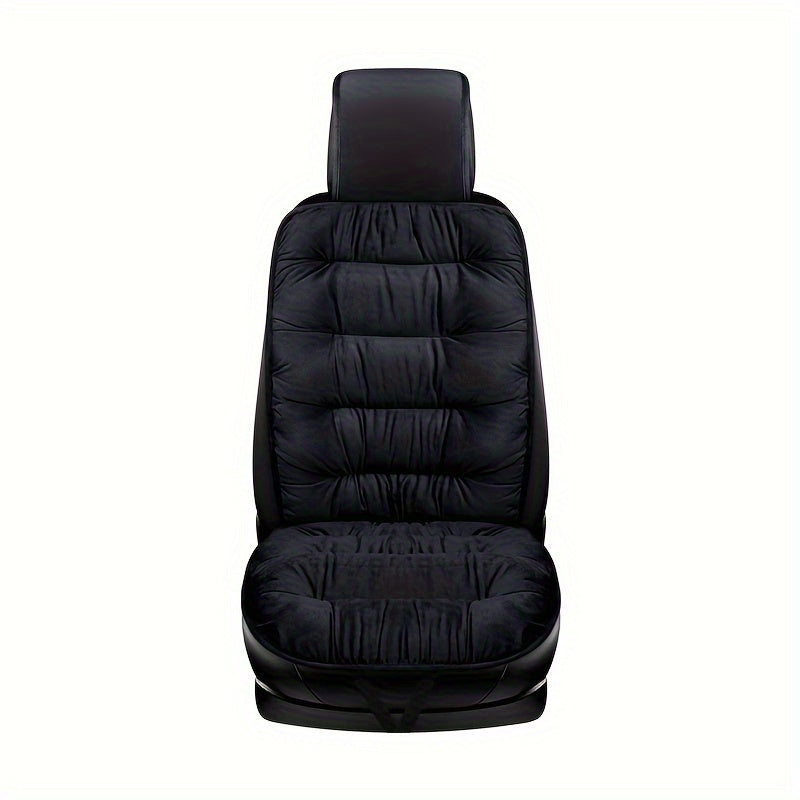 1pc Soft Plush Car Seat Cover, Automobiles Seat Cover Cushion Pad Car Seat Protector Universal Winter Auto Interior Accessories