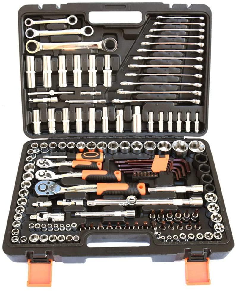 PENFU Wrench Socket Set Tool 150 Pieces Auto Repair Toolbox Combination Set Multi-Function Car Socket Wrench Set Hand Repair Tool