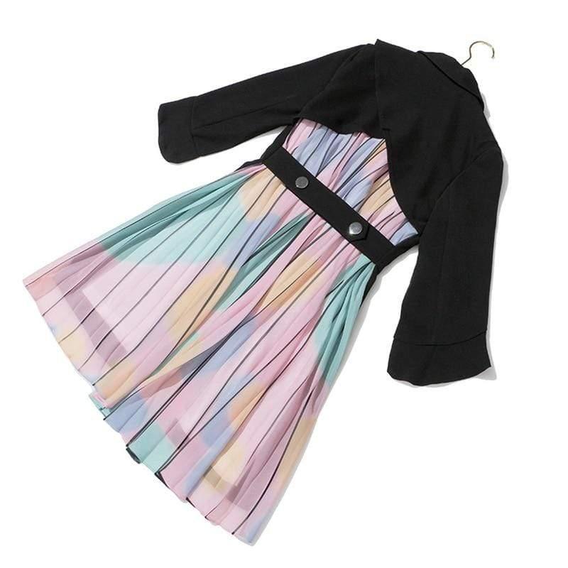 colorful double breasted coat