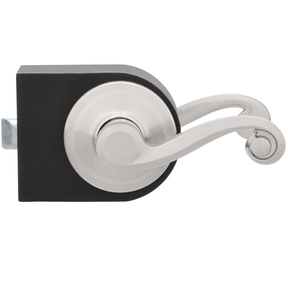 Lido Satin Nickel PassaHall/Closet Door Lever Featuring Microban Antimicrobial Technology