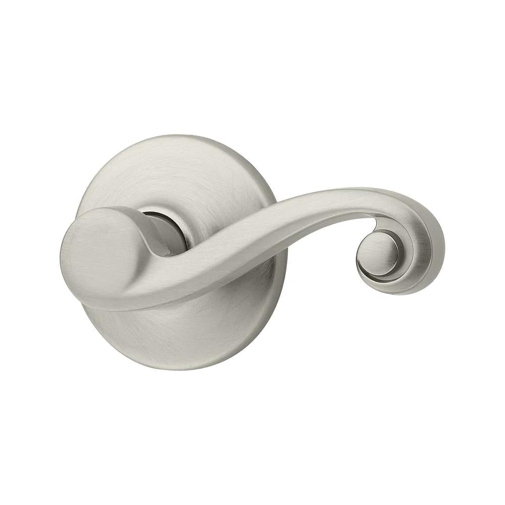 Lido Satin Nickel PassaHall/Closet Door Lever Featuring Microban Antimicrobial Technology