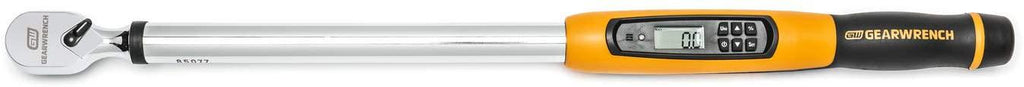 GEARWRENCH 1/2" Drive Electronic Torque Wrench, 30-340 Nm - 85077 &amp; TEKTON 1/2 Inch Drive Deep 6-Point Impact Socket Set, 15-Piece (10-24 mm) | 4883