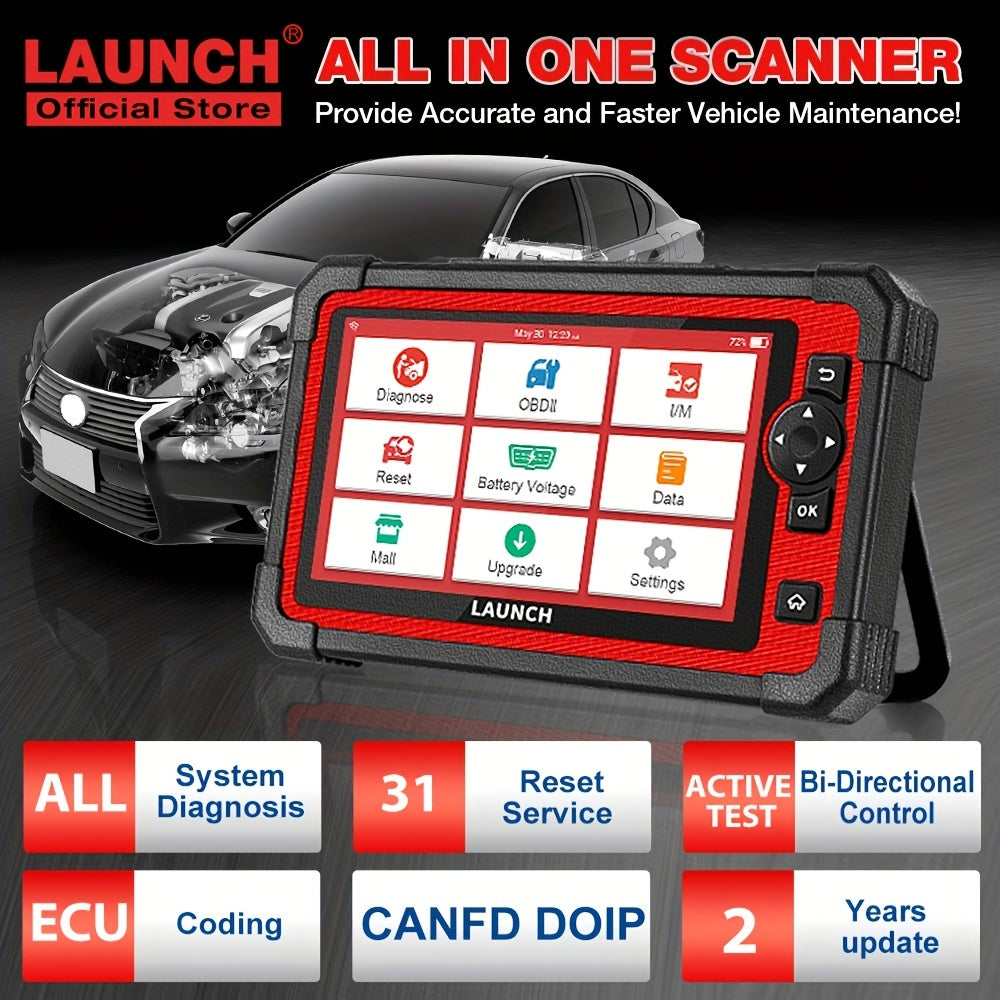 For LAUNCH X431 CRP919E Car Full System Diagnostic Tool Bidirectional Control Coding For Autoauth 31+ Reset OBD2 Scanner 2 Year Update