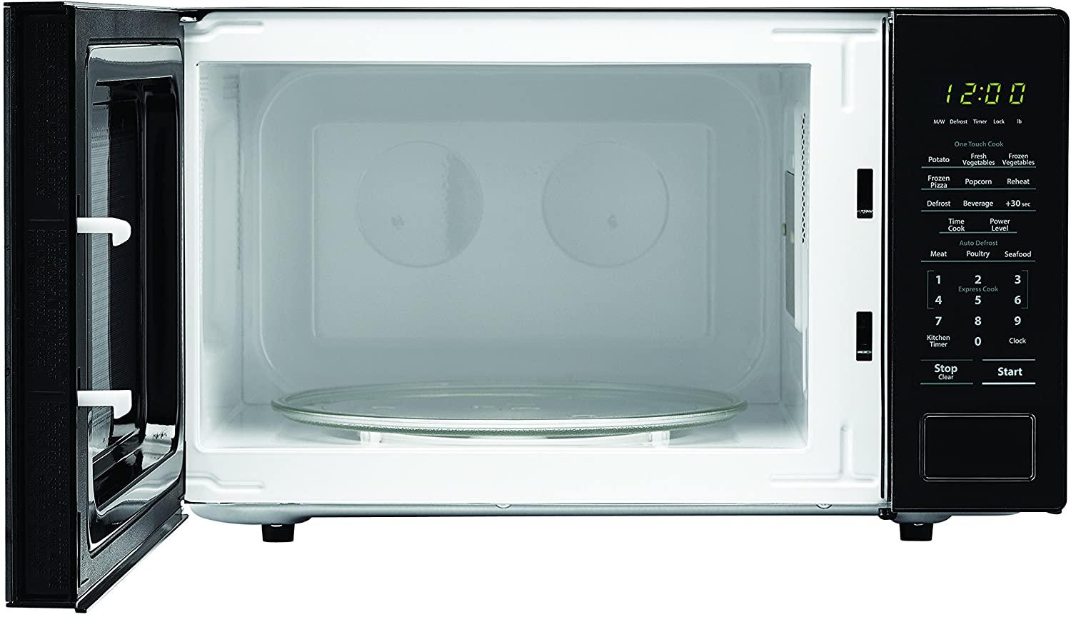 SHARP Black Carousel 1.1 Cu. Ft. 1000W Countertop Microwave Oven (ISTA 6 Packaging), Cubic Foot, 1000 Watts