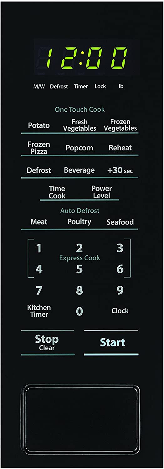 SHARP Black Carousel 1.1 Cu. Ft. 1000W Countertop Microwave Oven (ISTA 6 Packaging), Cubic Foot, 1000 Watts