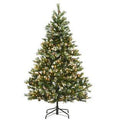 National Tree Company 6.5 ft. Glittery Pine Tree with Clear Lights