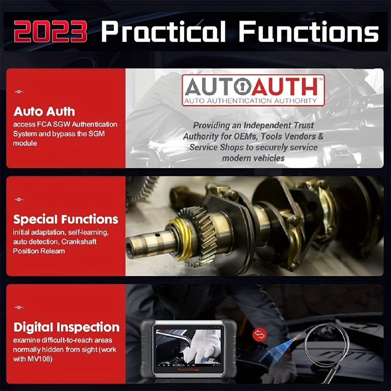 Autel MaxiCOM MK808Z: Android 11 Scan Tool With 28+ Services &amp; 2023 Upgrades - All System Diagnostics!