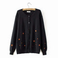 knitted floral sweater