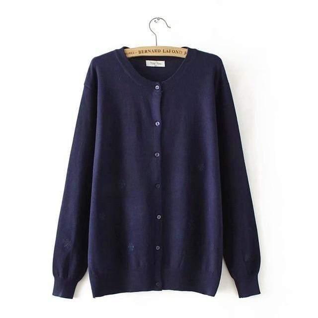 knitted floral sweater