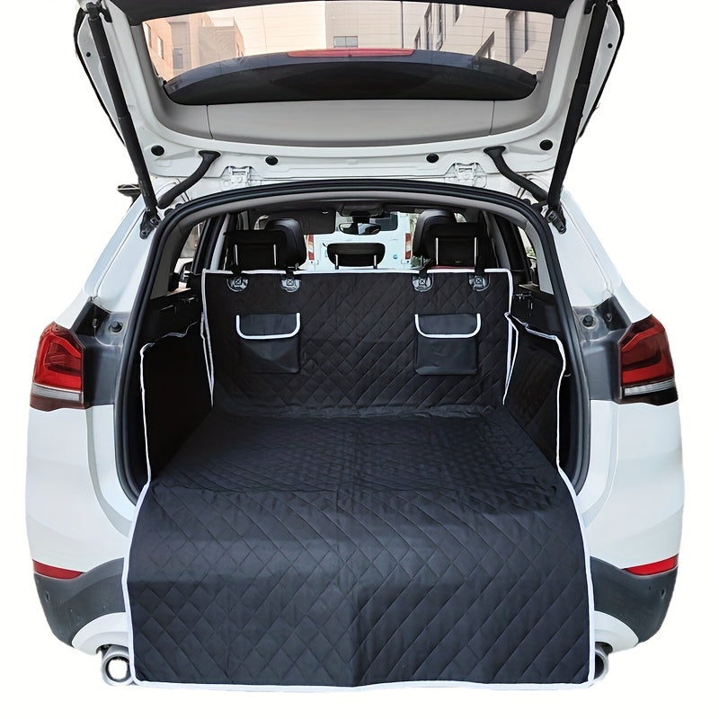 1pc Car Trunk Mat, With StoraBag, Bottom Drop Plastic Non-slip Pet Trunk Mat, Non-slip Mat, Dirty Resistant Trunk Mat