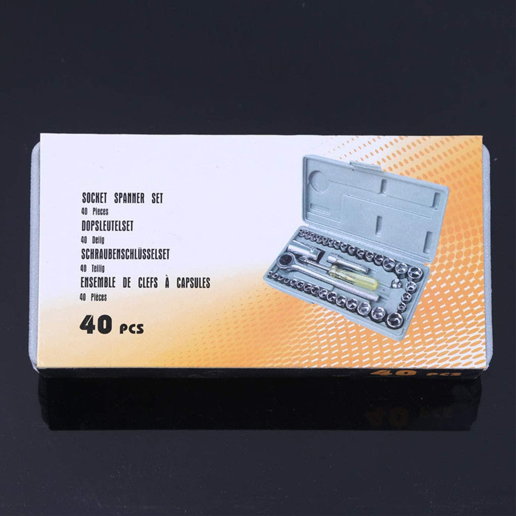 Peixiang Sturdy Tool Household Auto Repair Kit 40 Piece Sleeve Tool Manual Multi-Function Socket Wrench Safety
