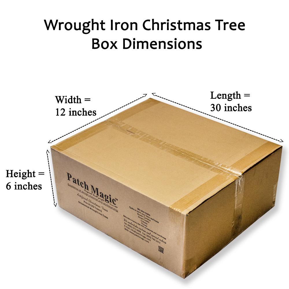 Patch Magic 7 Foot Black Wrought Iron Christmas Tree, 5 Levels, Easy assembly, No Tools required, Hand forged, Heavy duty . Ships Same day you order from Dallas