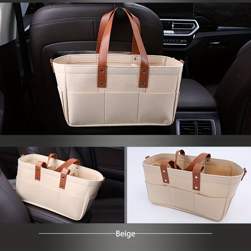 Folding StoraBag, For Trunk, Household, Multifunctional Hanging Bag, Hanging Basket Cart, Portable Bag, Practical Supplies For Car