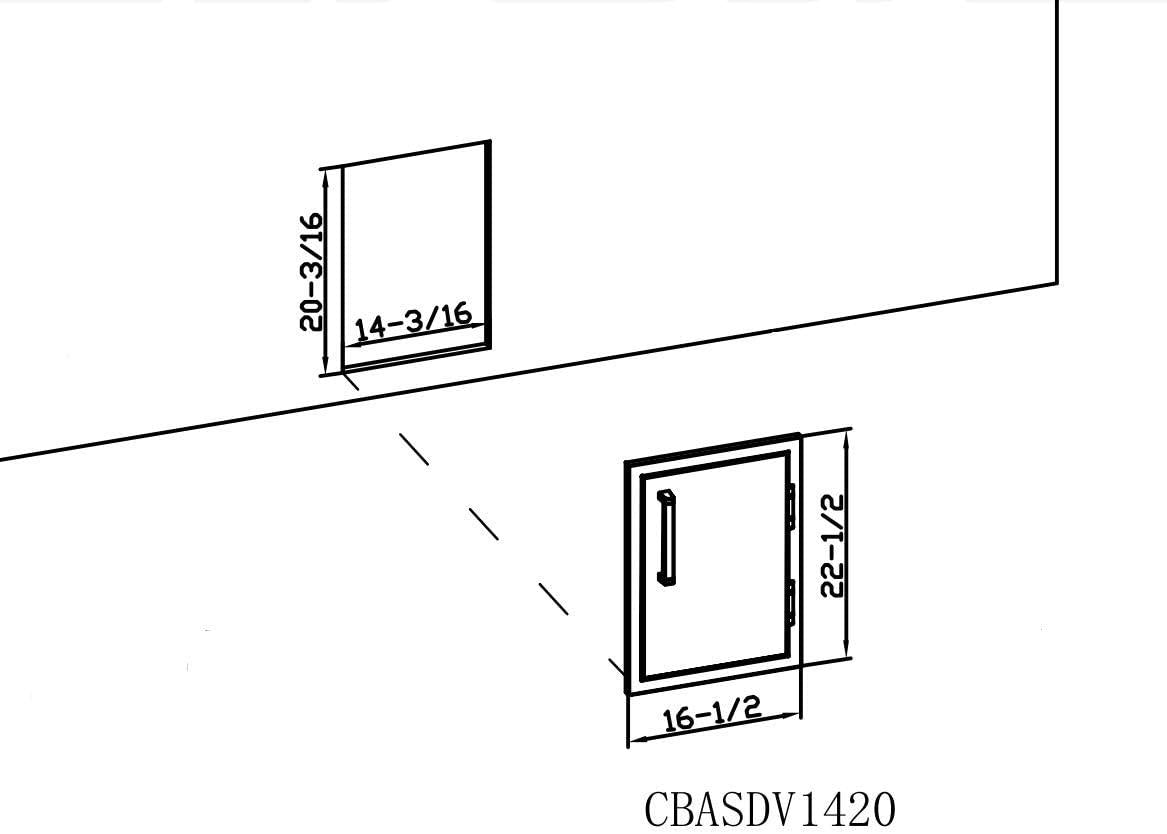 Access Vertical  Steel Single Door 1420''