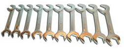 V-8 Tools 10 Piece Jumbo Angled Wrench Set (V8T9810) Category: Open End Wrench Sets
