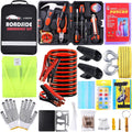 LIANXIN Roadside Emergency Car Kit- Emergency Roadside Kit for Car,Roadside Kit with Jumper Cables,Tow Strap,Car Tool Kit,Deer Whistles for Car,Emergency Truck Kit
