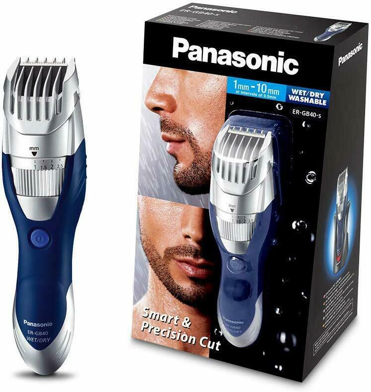 Panasonic Er-gb40-s503 Trimmer on Dry and Wet  With Angle of 45