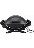 Portable Electric Grill Q 2400 Table Top 1-Burner Removable Catch Pan